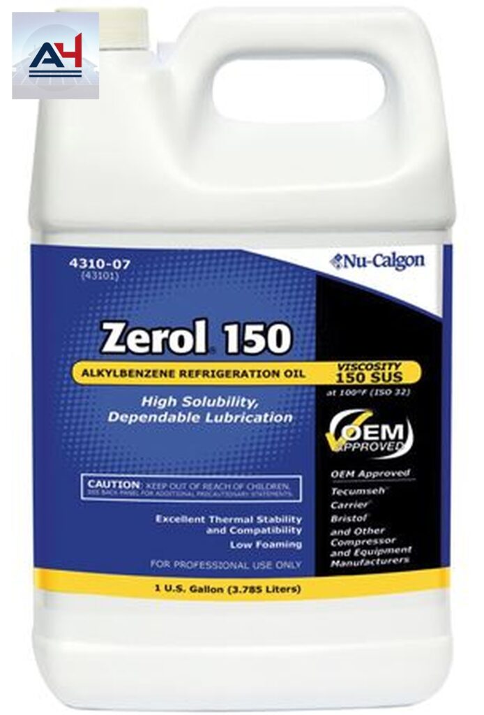 Nu-Calgon Zerol 150 Clear Refrigeration Oil, 1 Gal