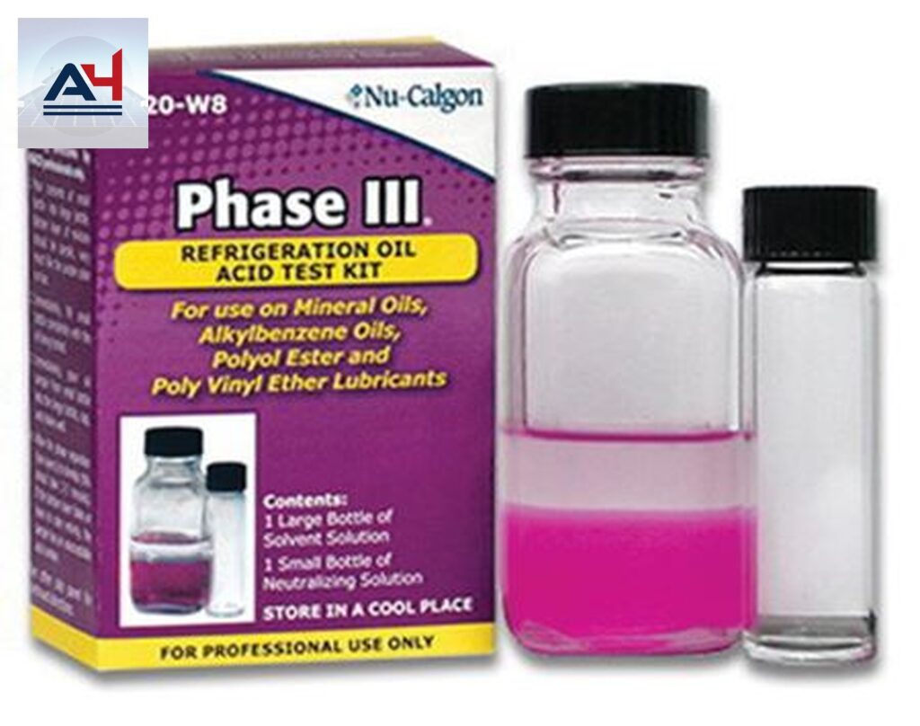 Nu-Calgon Phase III 4320-W8 Refrigeration Oil Acid Test Kit