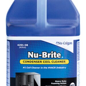 Nu-Calgon 4891-08 NU-Brite 1 gal Bottle Foaming Condenser Cleaner