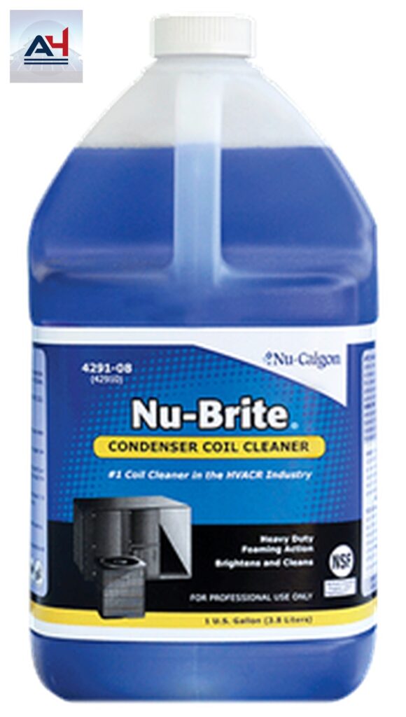 Nu-Calgon 4891-08 NU-Brite 1 gal Bottle Foaming Condenser Cleaner