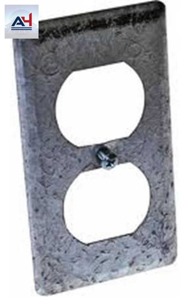 20115 4 in. x 4 in. Square Metal Unit Cover