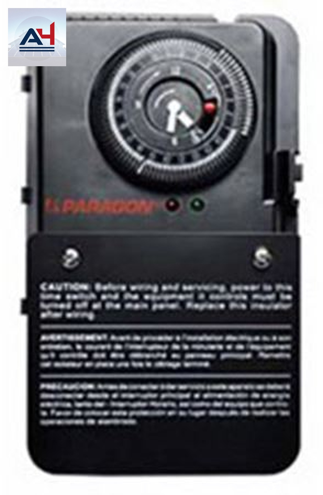 Paragon 8145-AV Heavy-Duty Steel Auto Voltage Defrost Timer, 120 -