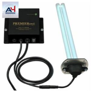 PremierOne MUV7-50PS-12 Remote Multivoltage UV Germicidal Air Purifier, 140-microwatt 2-piece