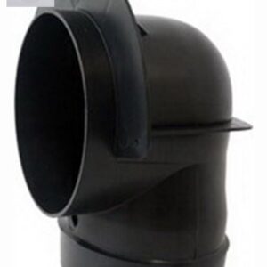Primex EB4X90 4 in. Polymer 90 Degree Squeeze Elbow, Black
