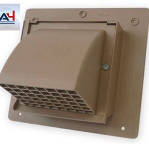 Primex WC6-01 6-inch Polymer Intake/Exhaust Vent with Bird Screen