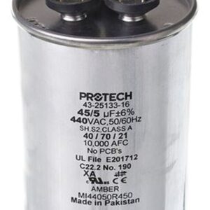 Rheem 440V 43-25133-16 45/5 mfd 440V Single Phase Dual Round