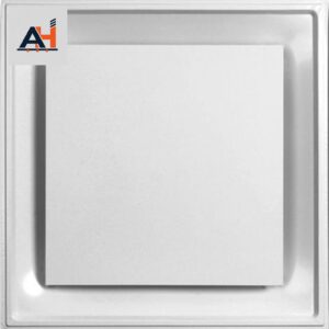 Airvector ISO 2406 24 in. x 24 in. x 6 in. Steel Ceiling Diffuser, White