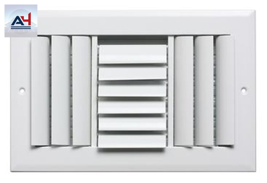 ProSelect PSA3CW10P 10x4 3-Way Aluminum Curved Sidewall Register