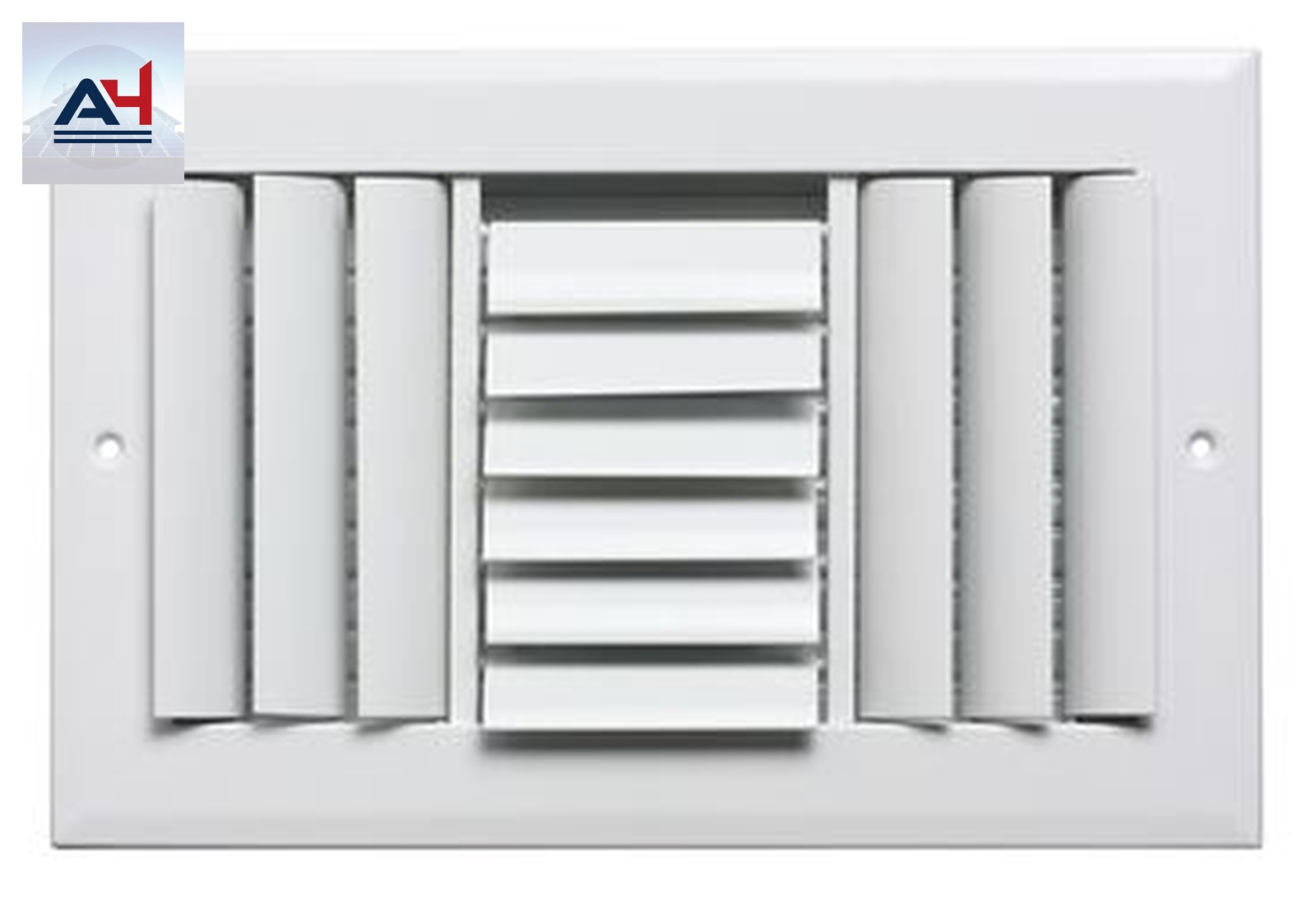 ProSelect PSA3CW10U 10x6 Aluminum 3-Way Curved Ceiling Sidewall Register