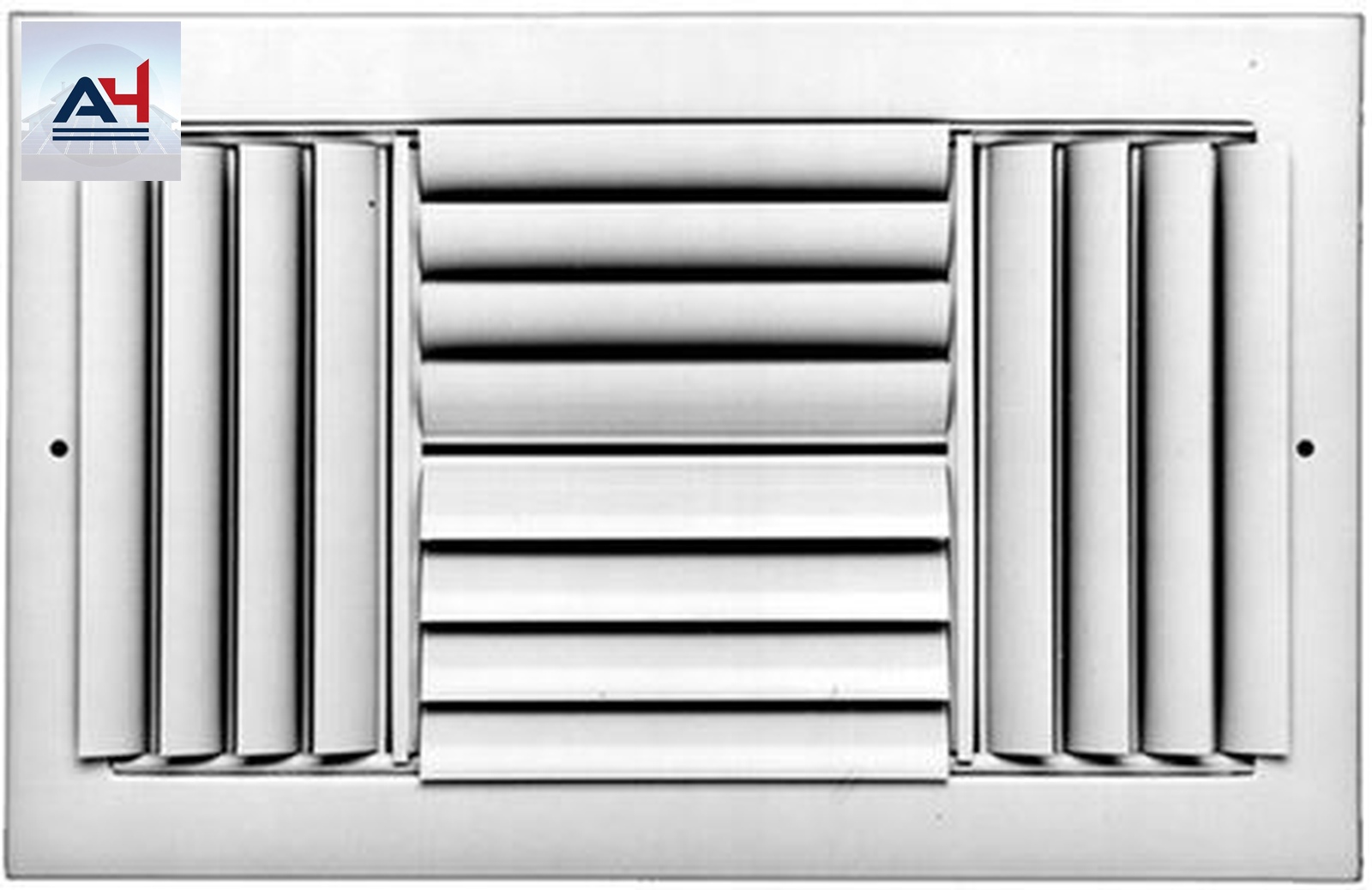 ProSelect PSA4COBW1010 4-Way 10x10 Aluminum Curved Ceiling Register