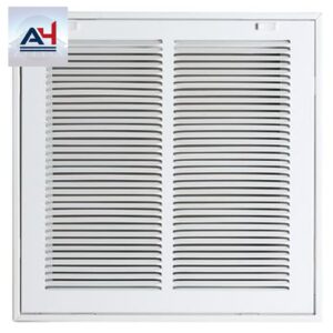 ProSelect 20x16 Residential Steel Return Filter Grille, White