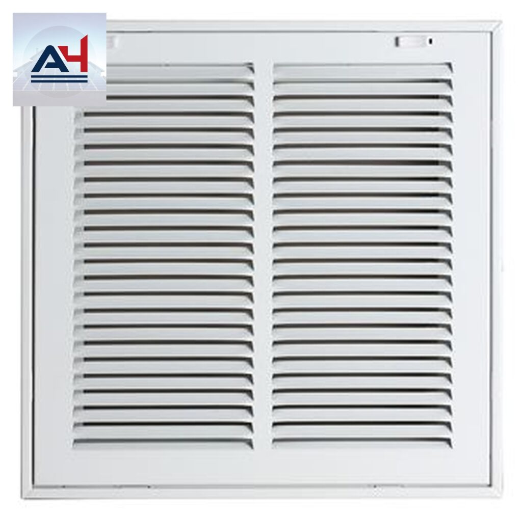 ProSelect 12x20 Residential Steel Return Filter Grill with 1/2 in. Fin, White
