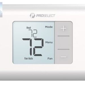 ProSelect PSTSN21AWH 2H/1C Stage Non-Programmable Thermostat
