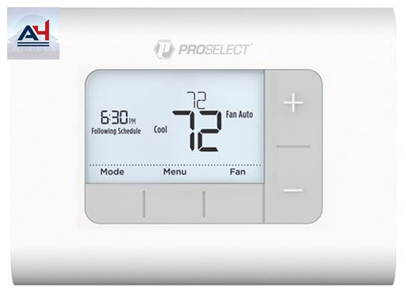 ProSelect PSTSP21AWH 2H/1C Stage Programmable Thermostat