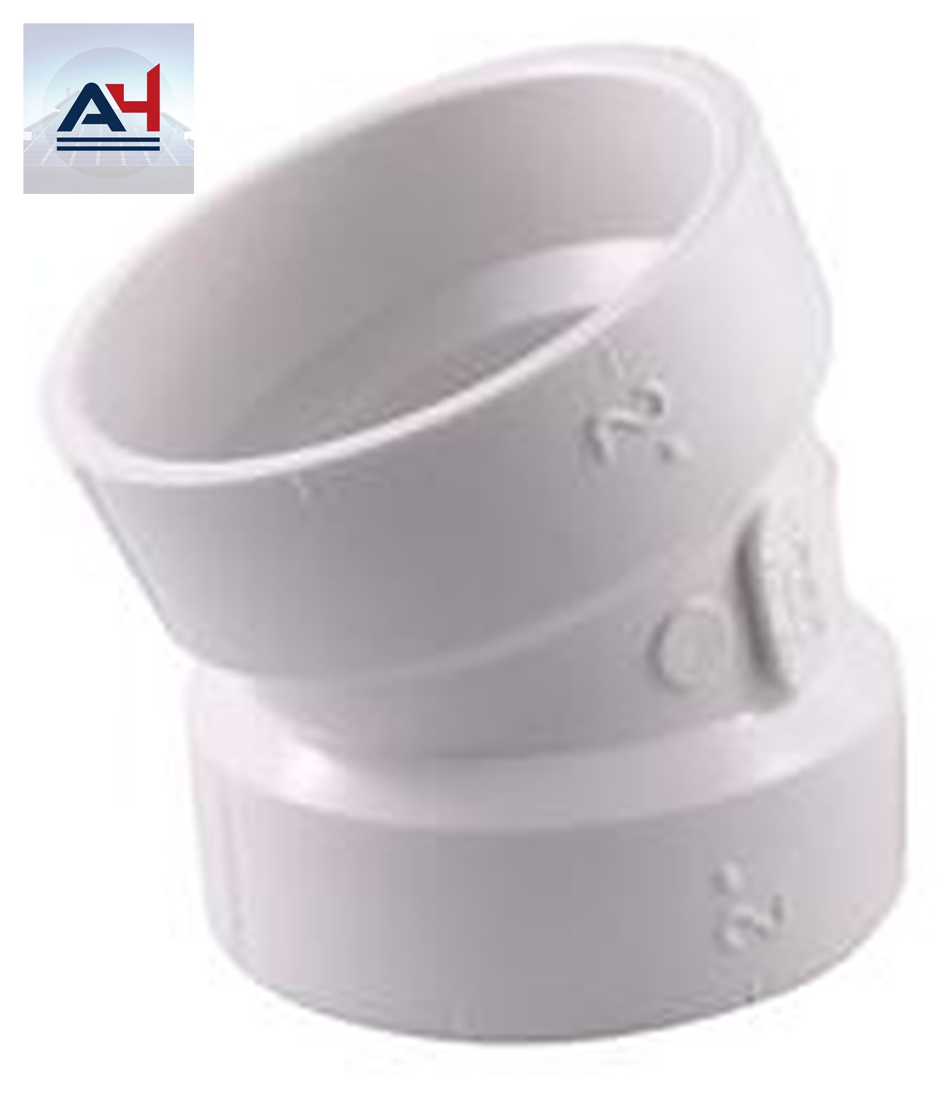 System 636 2 in. x 2 in. Hub PVC FGV 22-1/2 Degree Elbow