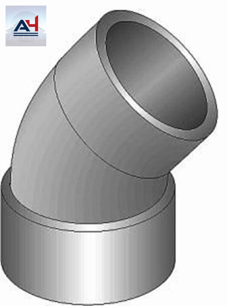 System 636 PVC 45 Degree Elbow - 4 inch Hub x Spigot