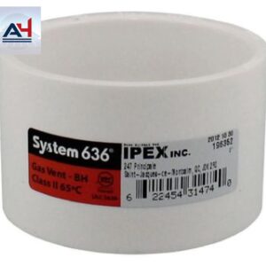 System 636 2-inch Hub PVC FGV Coupling for Venting