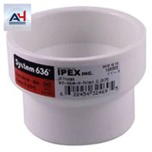 System 636 PVC FGV Hub Coupling, 2x1.5 Inch