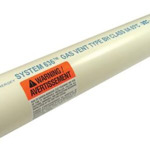 System 636 4" x 10' Schedule 40 PVC Flue Gas Vent Pipe