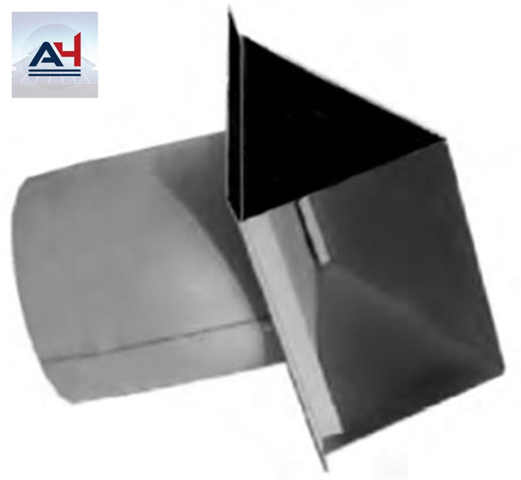 ECSPBS08 8 Inch White Galvanized Steel Exhaust Cap