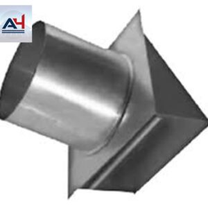 ECSPBS04 4 Inch Black Wall Exhaust Cap with Damper