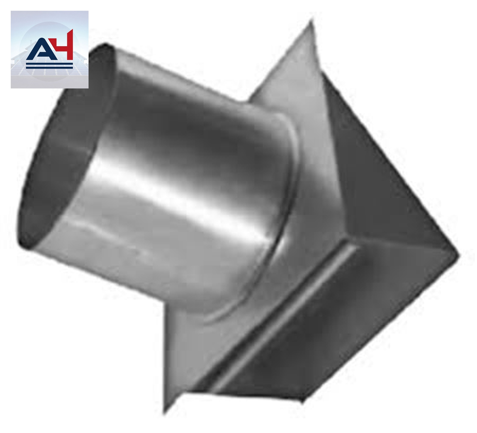 ECSPBS06 6 in. Galvanized Steel Exhaust Cap, Black