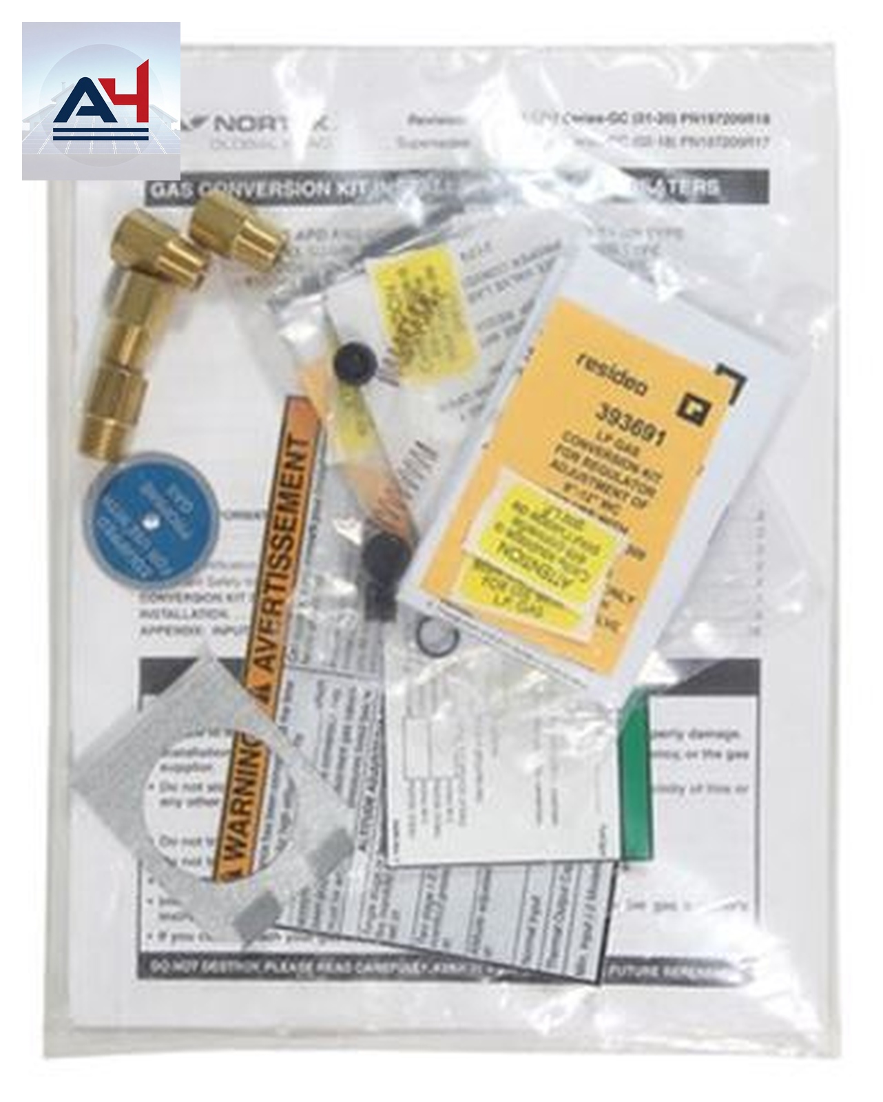 Reznor 1036538R Natural Gas to Propane Conversion Kit for UDX/UBX 100 and 125 Unit Heaters Unit Heaters