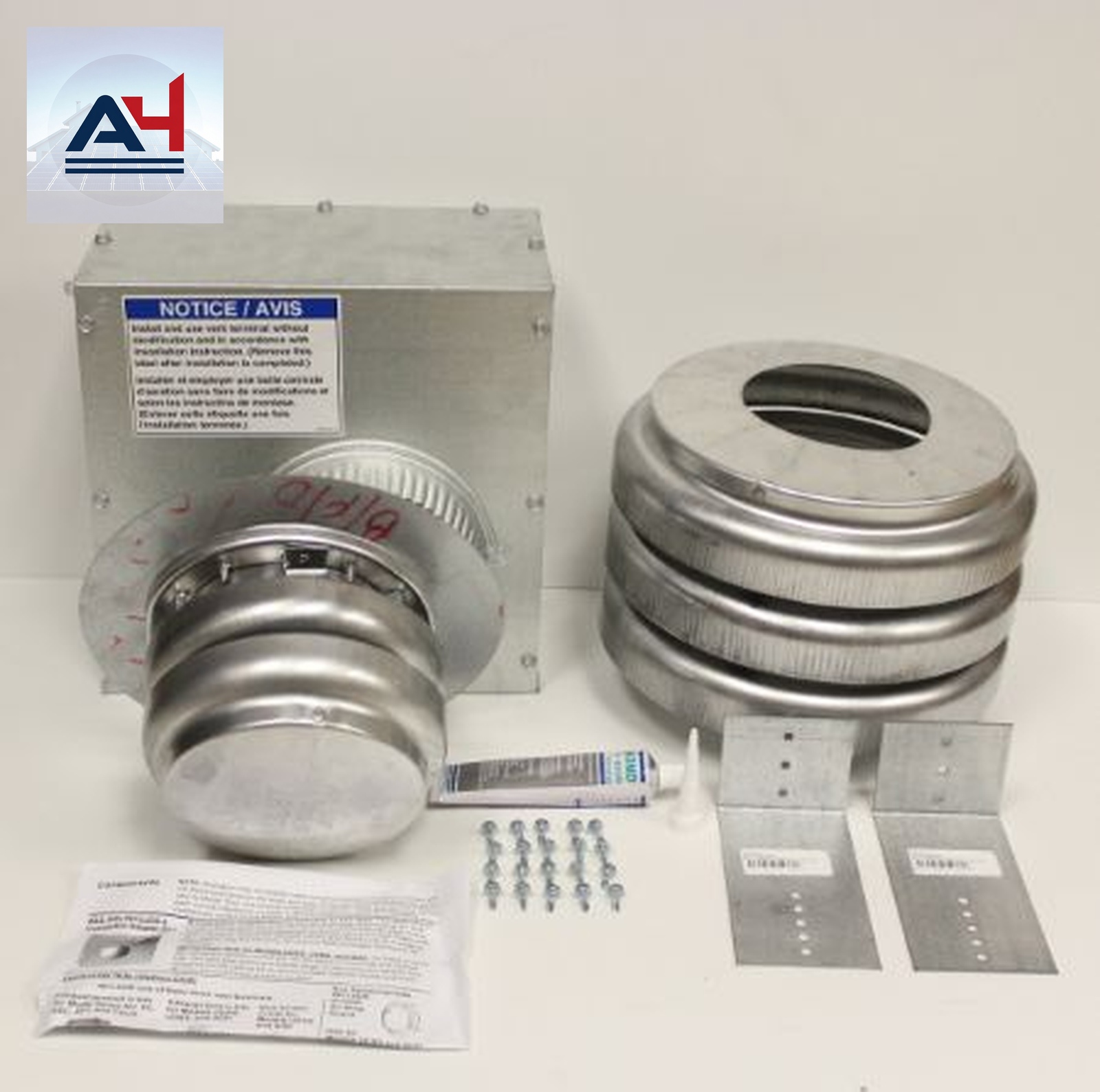 Reznor 205895 CC2 Series Vertical Roof Vent Kit for UDAS 30-125 Unit Heater