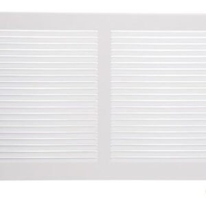 Imperial Manufacturing RG0042 14 in. x 8 in. Painted Steel Baseboard Grille, White