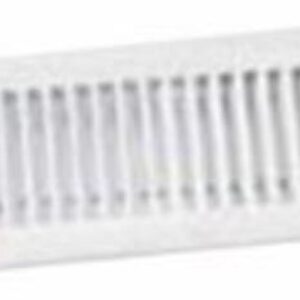 Imperial Manufacturing RG0132 4 in. x 10 in. Painted Steel Louvered Ceiling Register, White (Bulk)