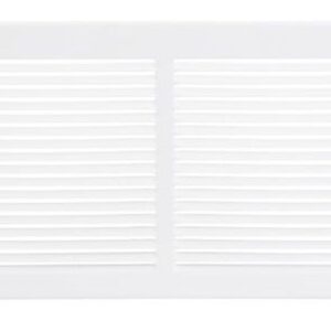Imperial Manufacturing RG0418 14 in. x 6 in. Painted Steel Sidewall Grille, White