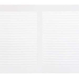 Imperial Manufacturing RG0428 14 in. x 8 in. Painted Steel Sidewall Grille, White