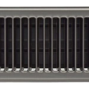 Imperial Manufacturing RG1995 4 in. x 10 in. Painted Steel Louvered Floor Register, Pewter