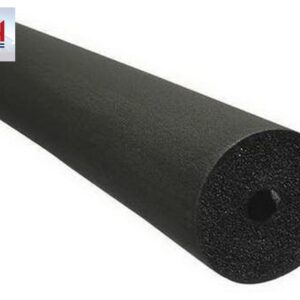Rubatex 6RX068048 Black Elastomeric Unslit Pipe Insulation, 6 ft. L