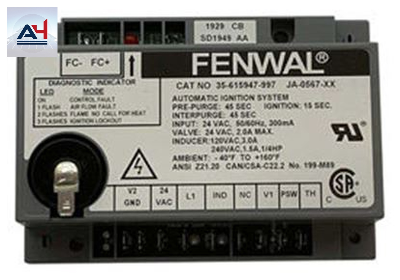 Schwank JA-0567-XX 3-Trial DSI Control Board for P40U/P40-R Heaters