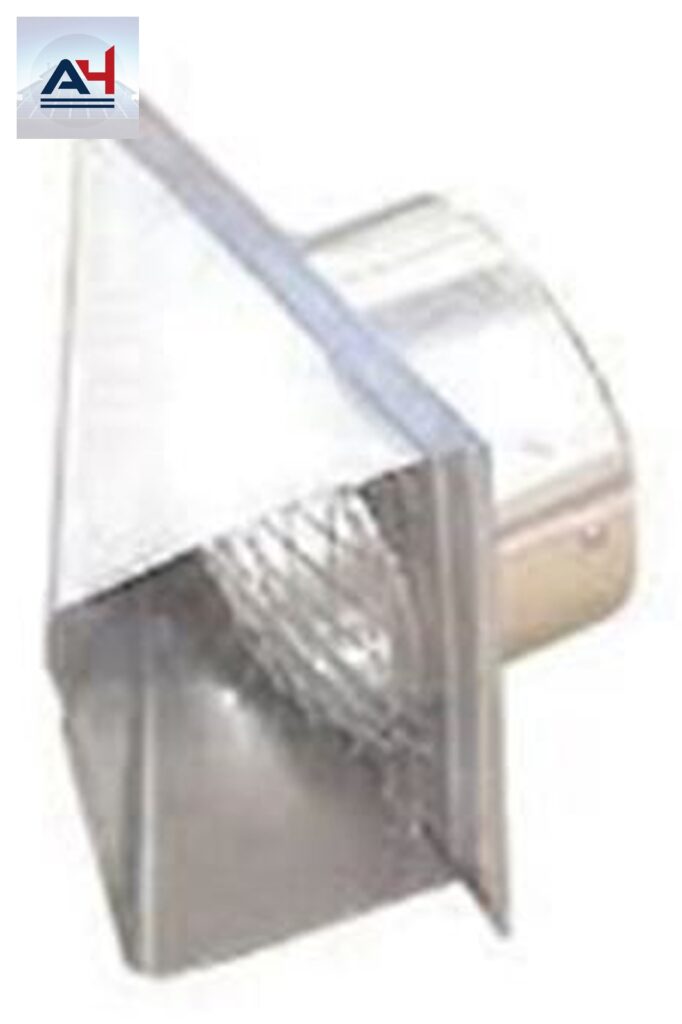 Schwank JS-0532-VC Aluminum Fresh Air Intake Wall Cap with Bird