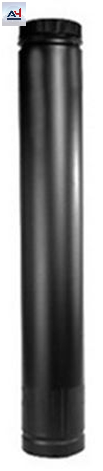 Selkirk LockTab 104082 Adjustable B-Vent Duct Pipe, 4 in. Dia. x 12 in. L