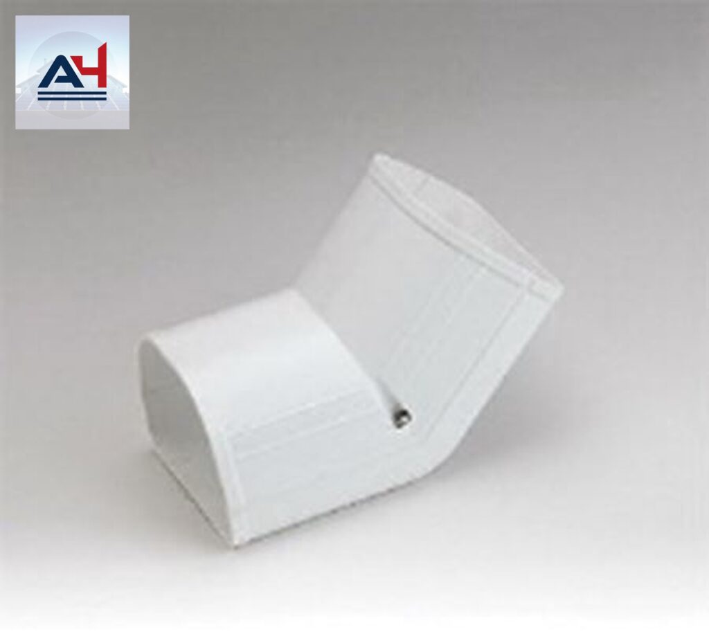 Slimduct 84000 Fortress 3-1/2 in. PVC 45 Degree Inside Vertical