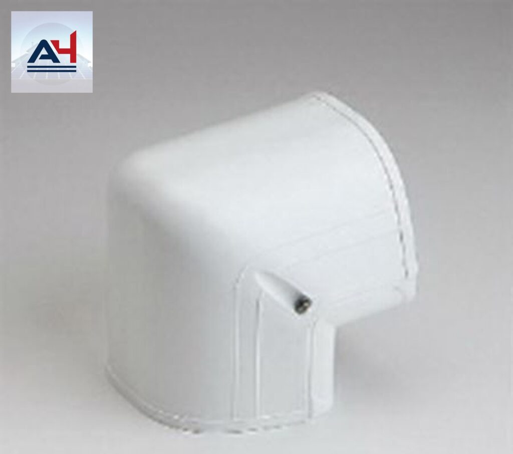 Slimduct Fortress 84103 4-1/2 in. PVC 90° Outside Vertical Elbow, White