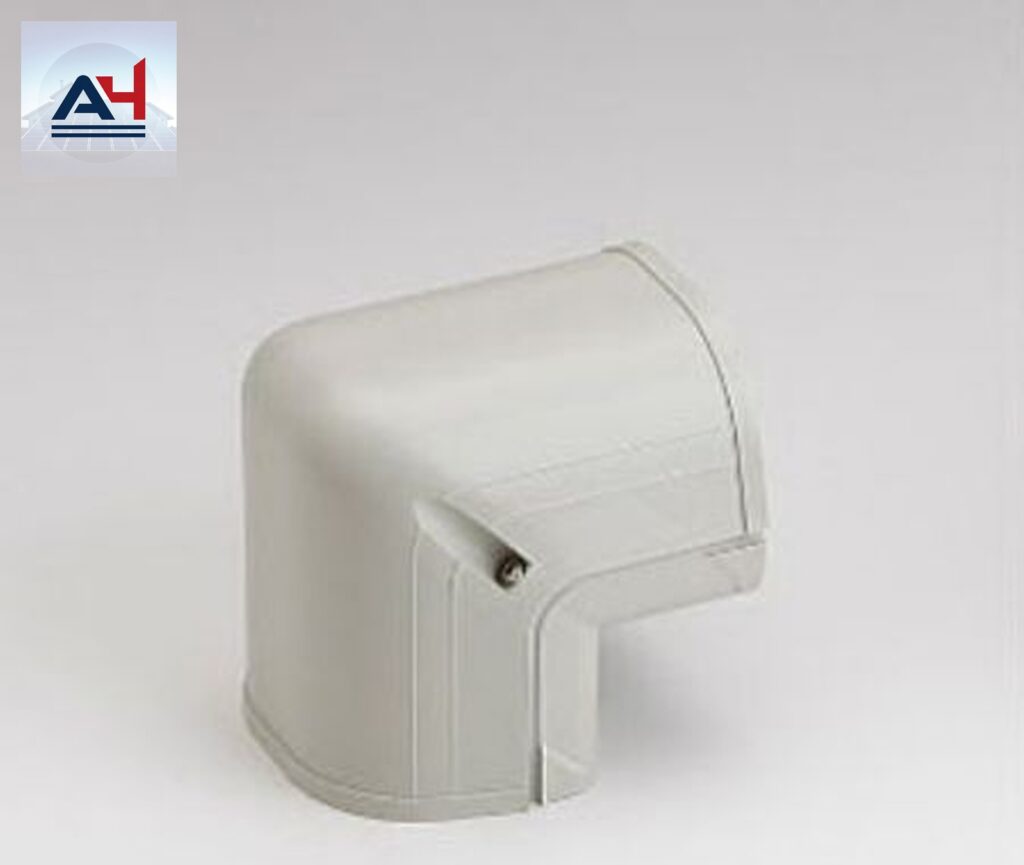 Slimduct 3-1/2 in. Ivory 90-Degree Outside Vertical Elbow