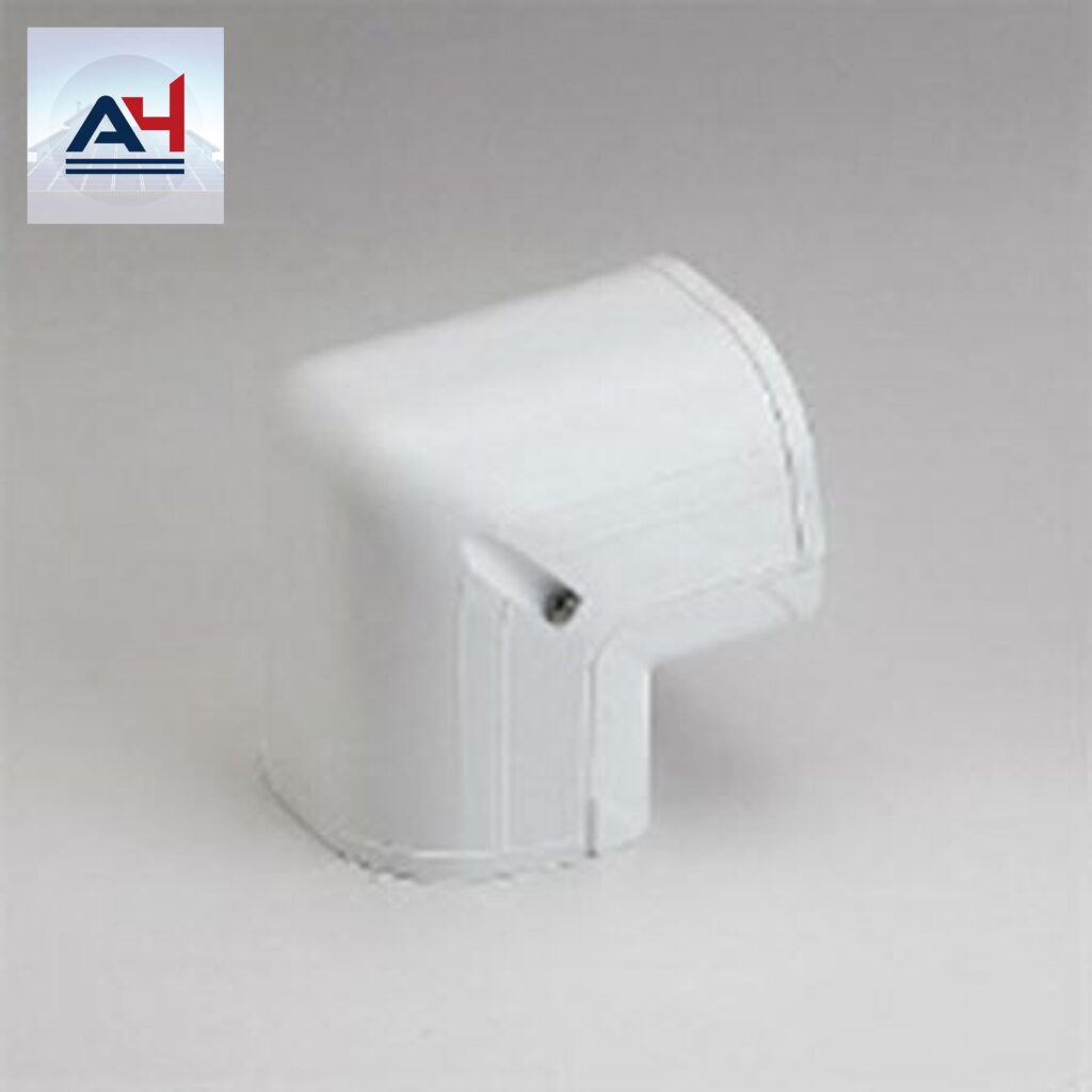 Slimduct 84003 3-1/2 in. PVC Outside 90° Vertical Elbow, White