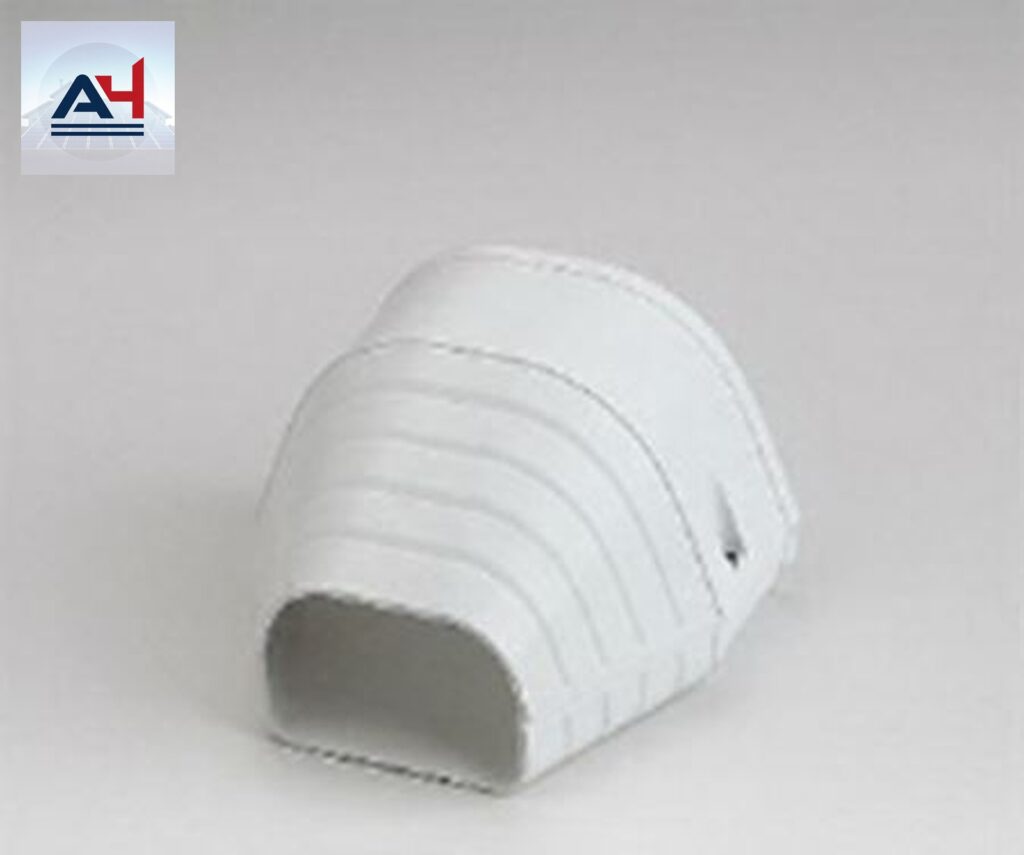Slimduct 84107 4-1/2 in. PVC End Fitting, White