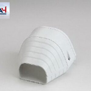 Slimduct 84107 4-1/2 in. PVC End Fitting, White