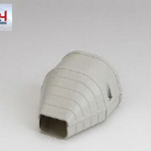 Slimduct 3-1/2 in. Ivory PVC End Fitting for Line Sets
