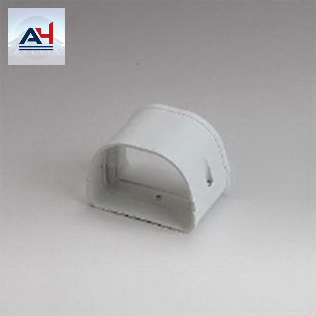 Slimduct 84010 3-1/2 in. Line Set Cover Coupler, White, 2-5/8