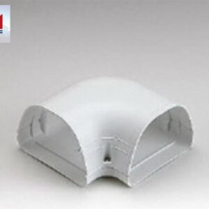 Slimduct 84111 4-1/2 in. PVC 90° Flat Elbow, White