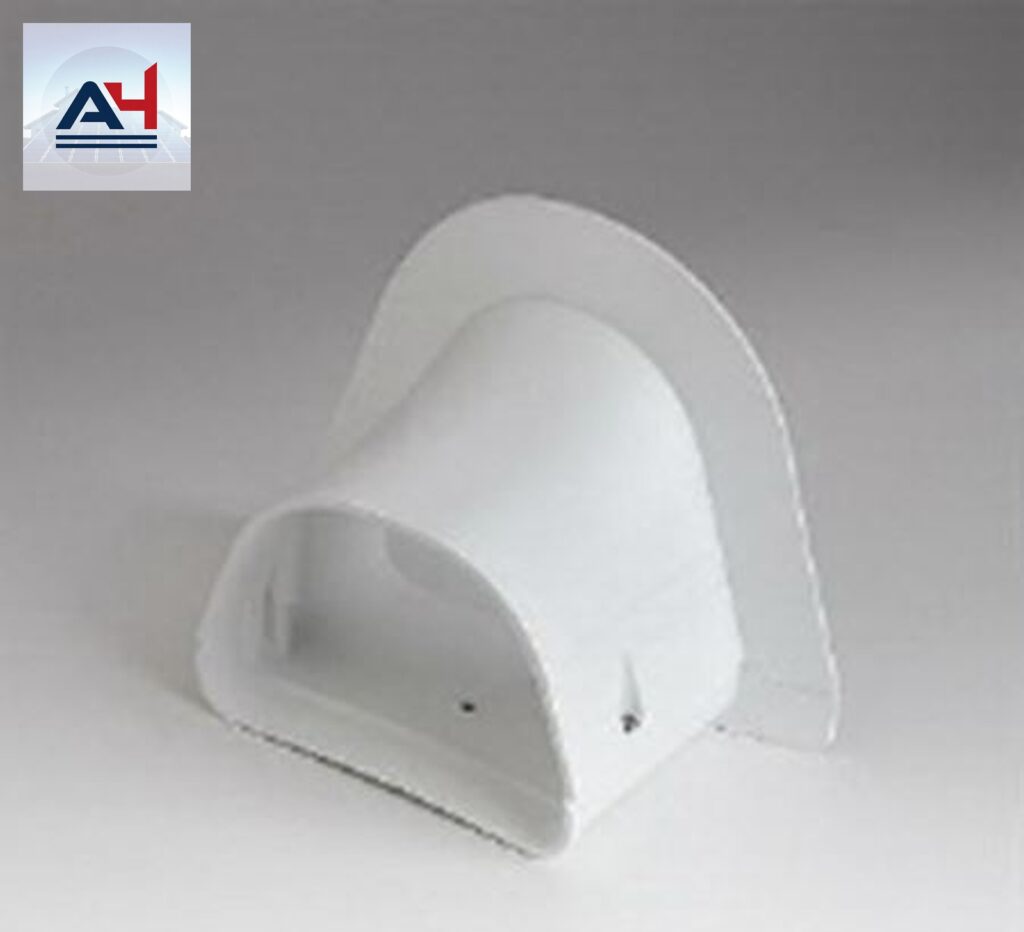 Slimduct Fortress 4-1/2 in. White PVC Soffit Inlet