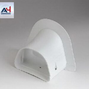 Slimduct Fortress 4-1/2 in. White PVC Soffit Inlet