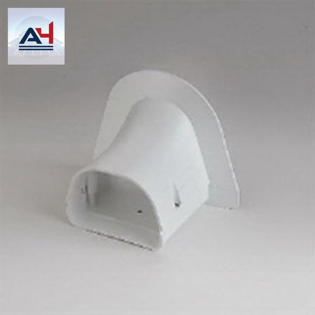 Slimduct 84014 3-1/2 in. PVC Soffit Inlet, White