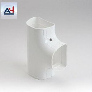 Slimduct 84015 3-1/2 in. PVC Tee for Line Set Ducting, White